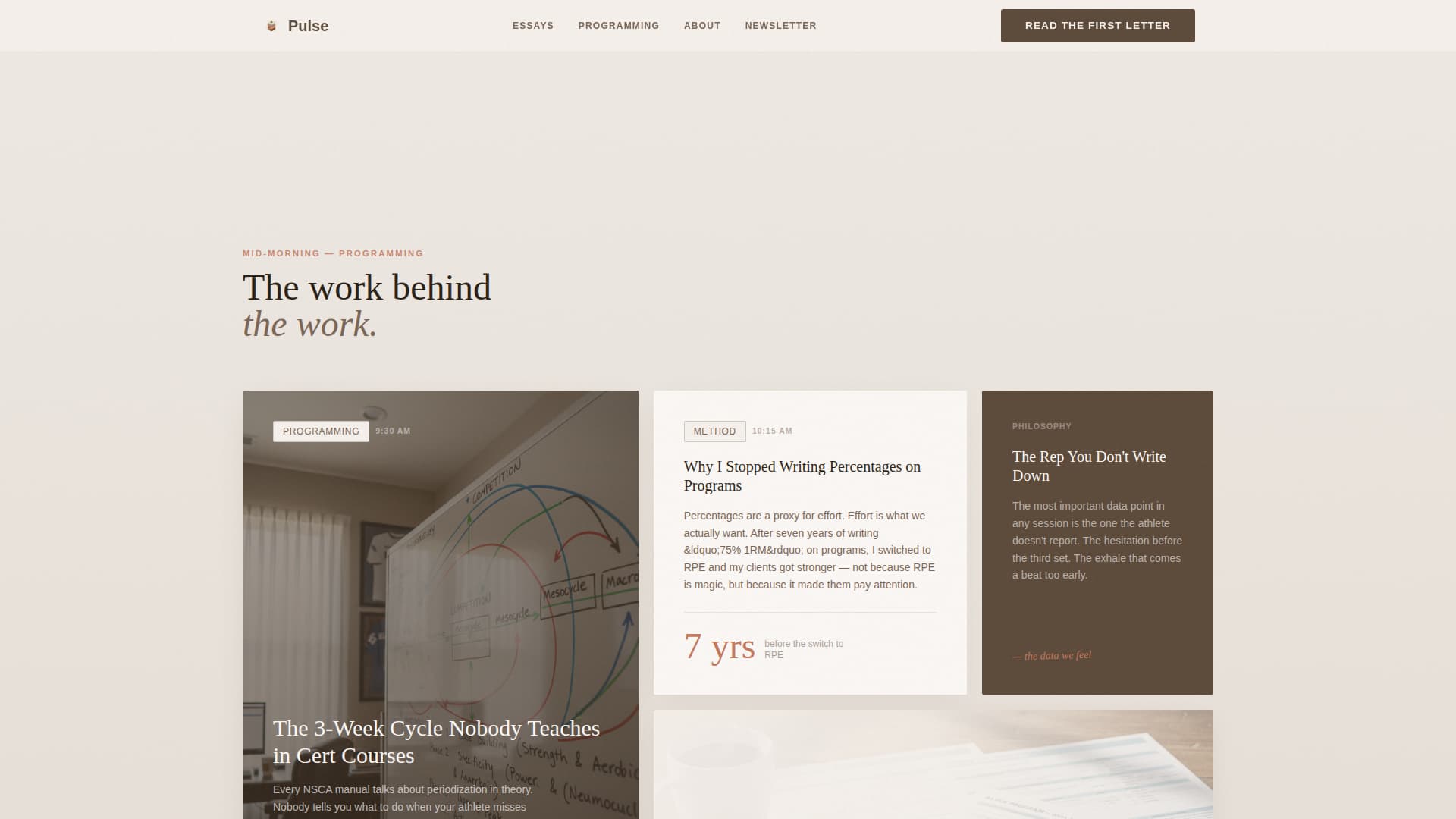 Pulse - Thoughtful Coaching Landing Page Template