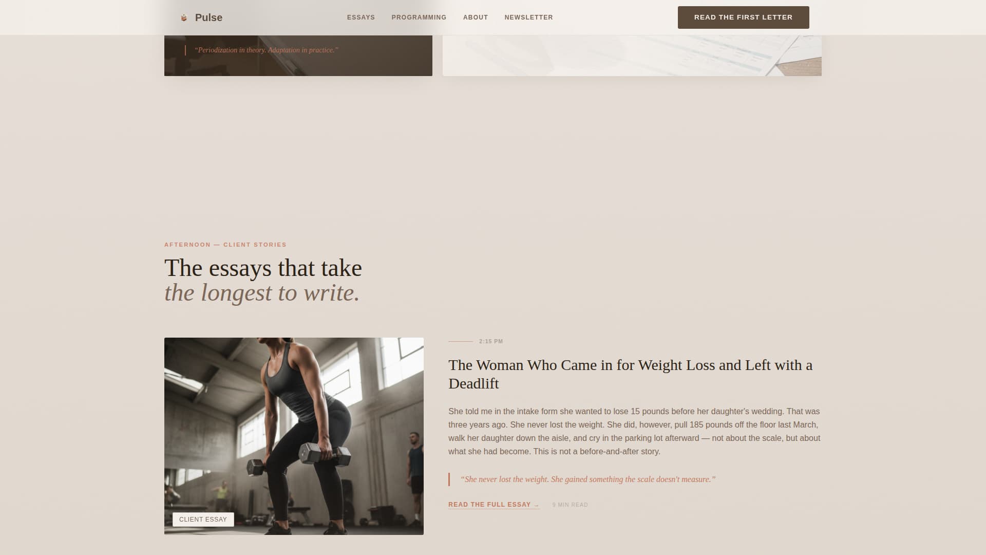 Pulse - Thoughtful Coaching Landing Page Template