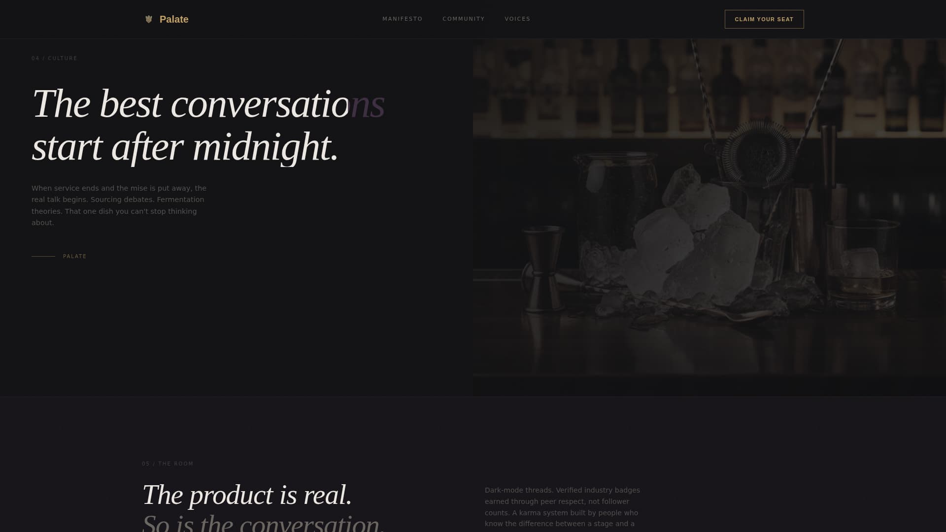 Palate - Exclusive Culinary Landing Page Template