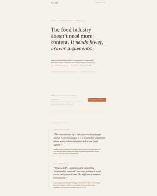 Palate - Bold Food Industry Landing Page Template