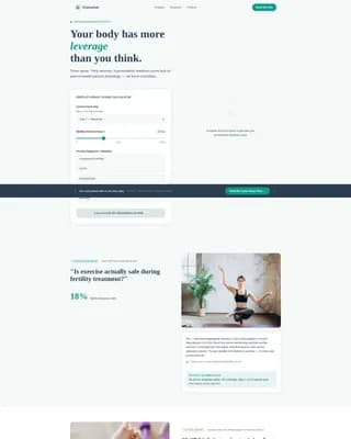 Conceive - Fertility Exercise Landing Page Template
