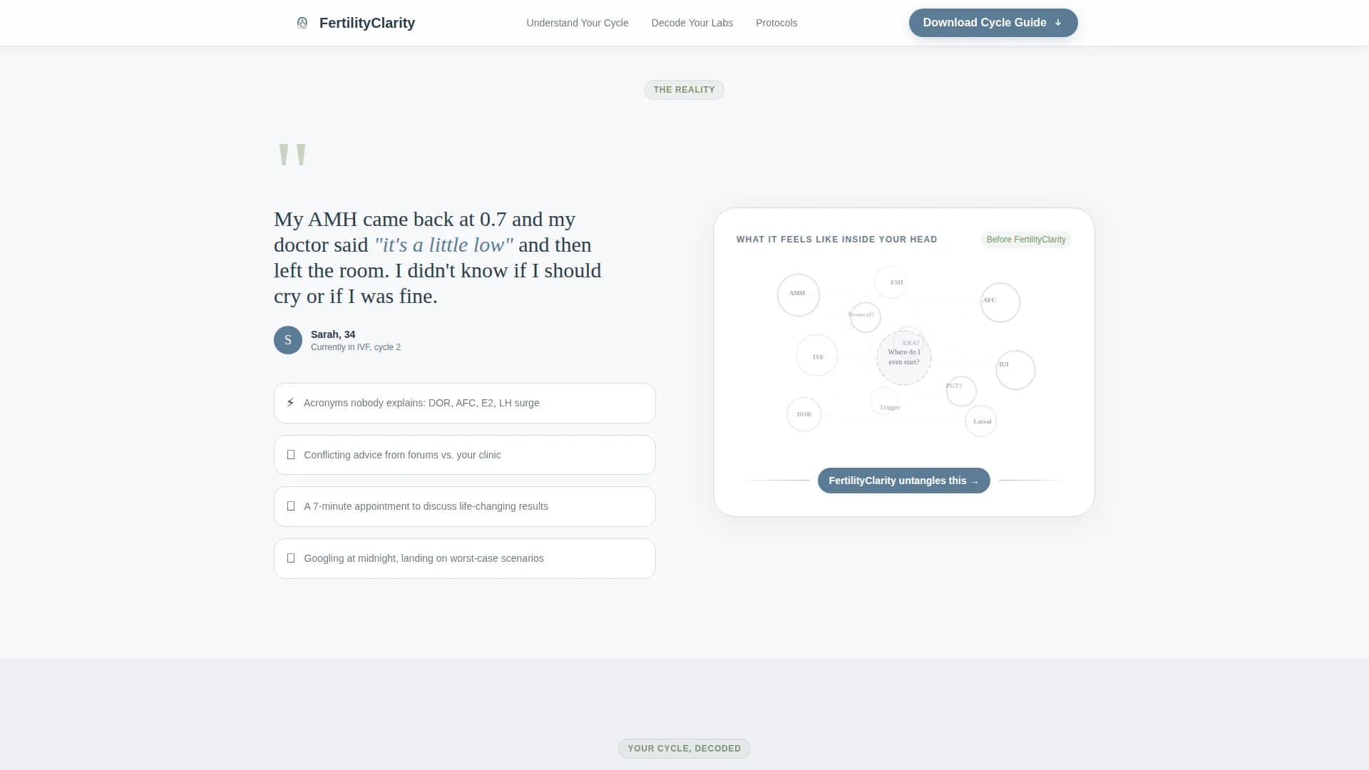 Conceive - Patient Education Landing Page Template