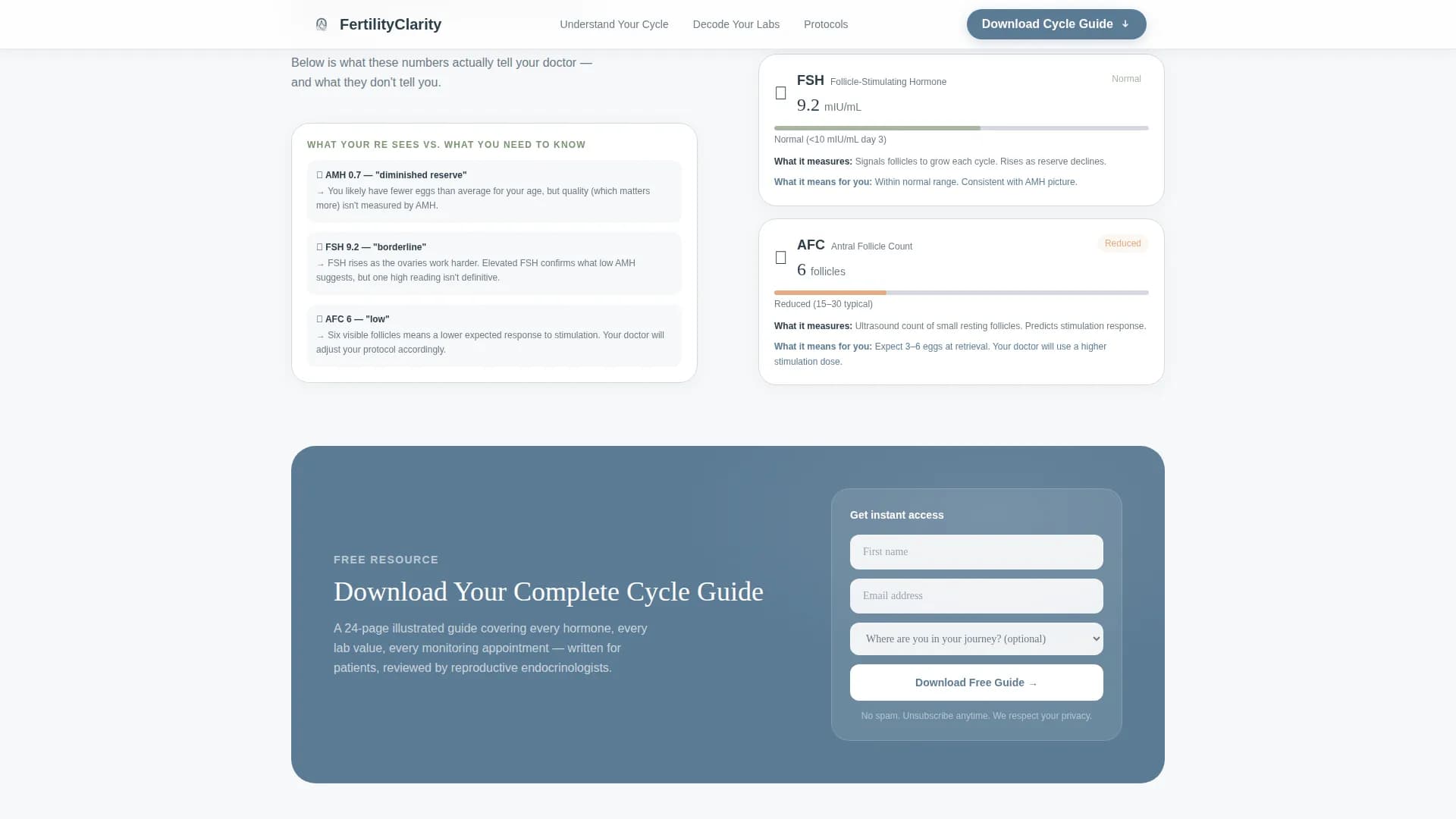 Conceive - Patient Education Landing Page Template