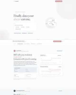 Conceive - Fertility Wearable Landing Page Template