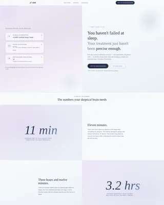 Sleep Medicine & Clinic Booking Website Template