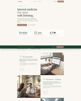 Internal Medicine Medicine Booking Website Template