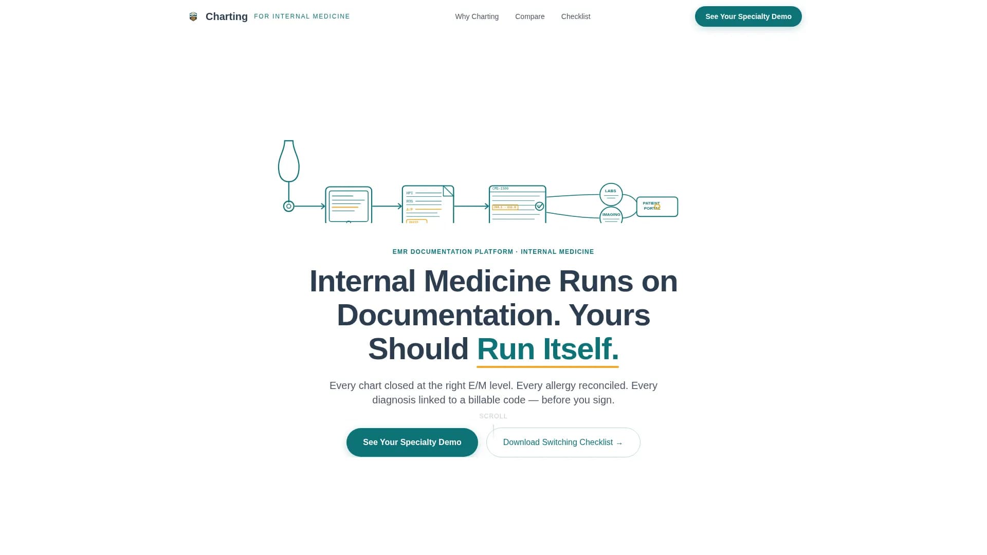 Internal Medicine Medicine Professional Website Template