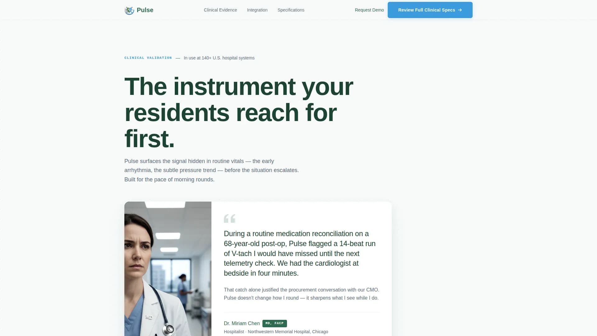 Rhythm — Intelligent Cardio Device Landing Page Template