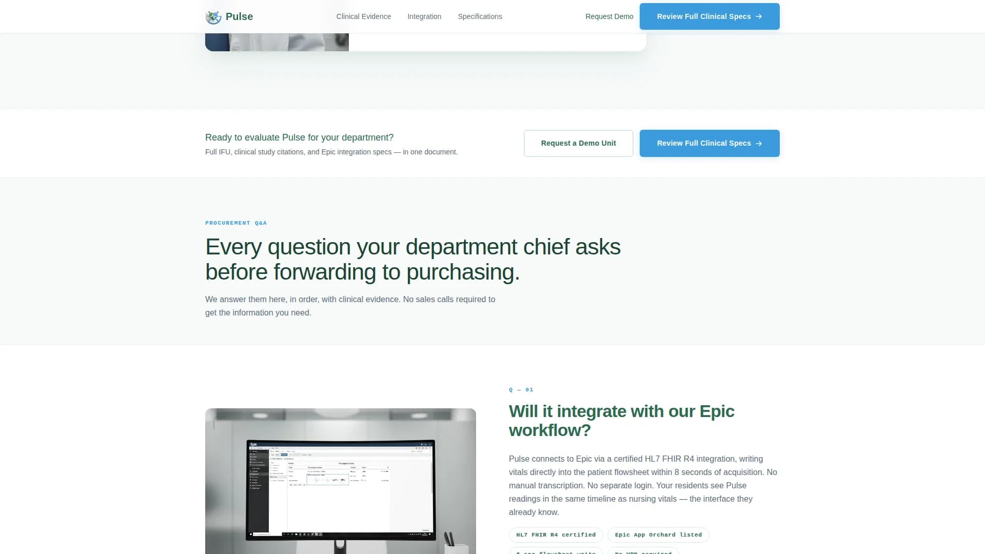 Rhythm — Intelligent Cardio Device Landing Page Template