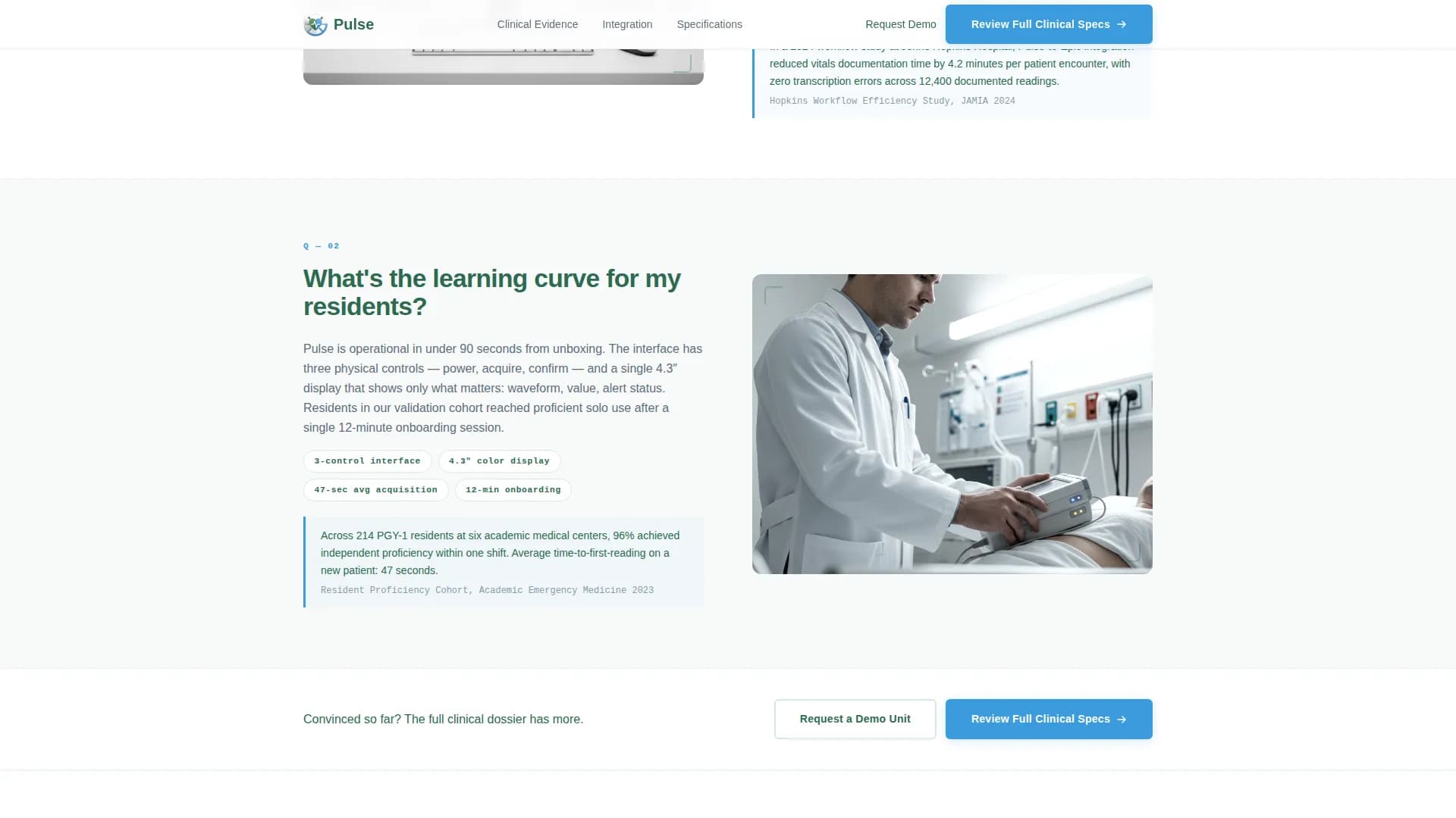 Rhythm — Intelligent Cardio Device Landing Page Template
