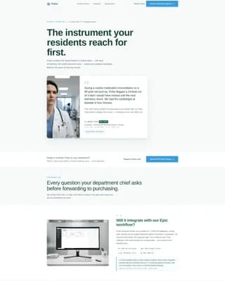 Rhythm — Intelligent Cardio Device Landing Page Template