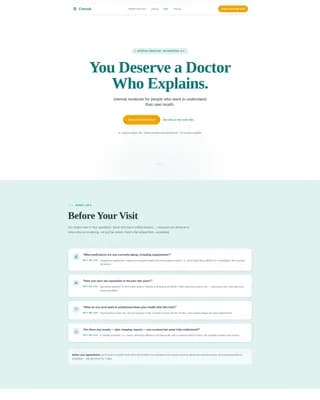 Internal Medicine Medicine Specialist Booking Website Template