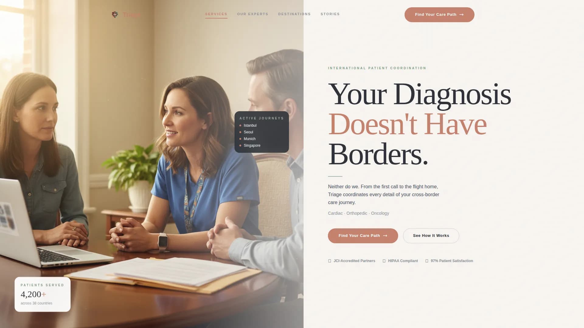 Medical Tourism & Concierge Professional Website Template