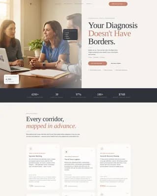 Medical Tourism & Concierge Professional Website Template