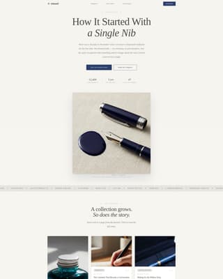 Inkwell - Elegant Stationery Landing Page Template