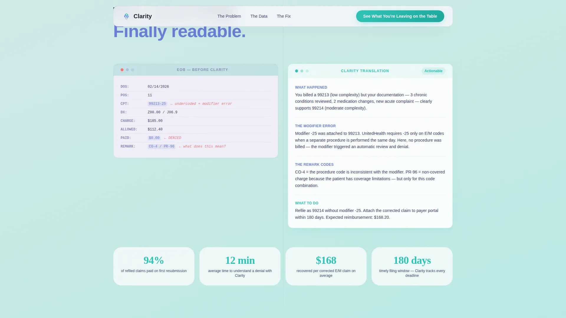 Invoice — Streamlined Medical Billing Services Landing Page Template