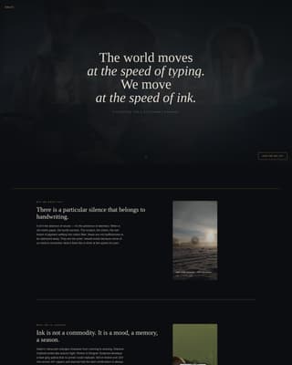 Inkwell - Luxe Stationery Landing Page Template