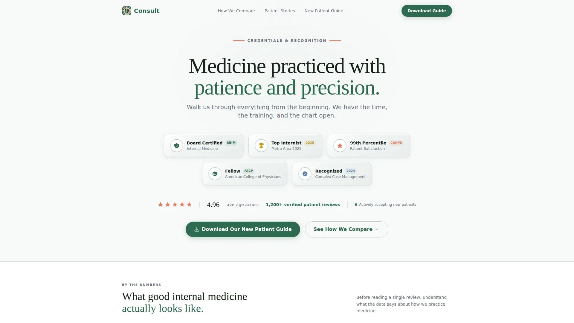 Internist Reviews Website Template