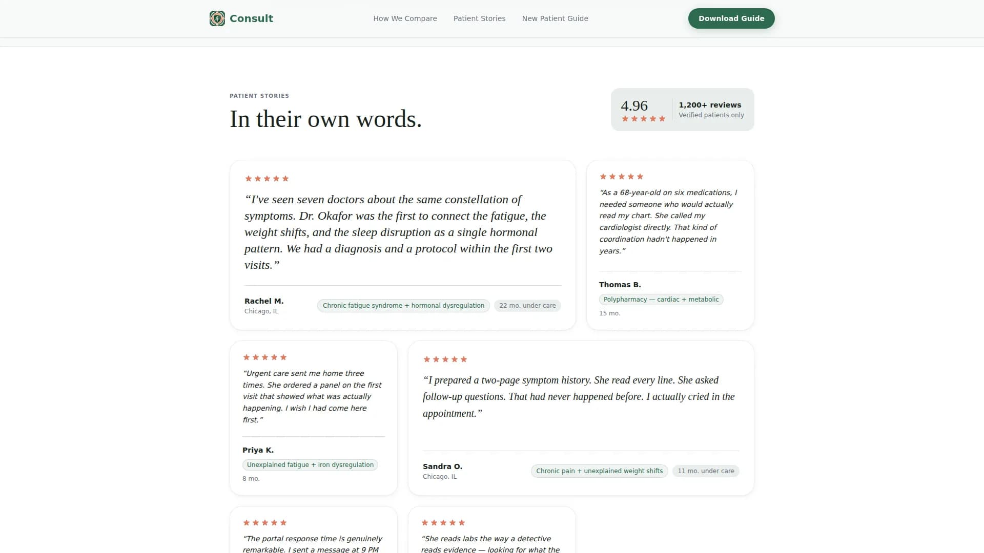 Internist Reviews Website Template
