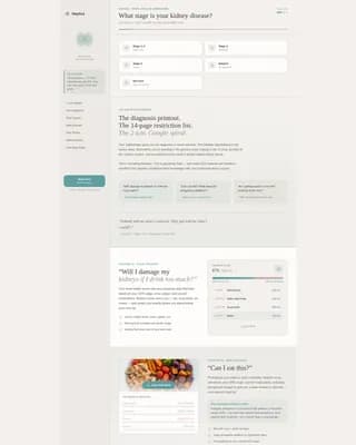 Nephra - CKD Digital Therapy Landing page Template