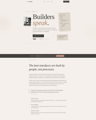 Compile - Artisan Front End Landing Page Template