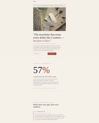 Thrift - Heritage Frugal Living Landing Page Template
