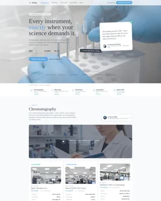 Medical Equipment & Supply Booking Website Template