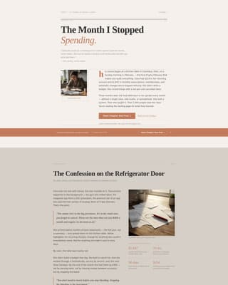 Thrift - Compelling Frugal Living Landing Page Template