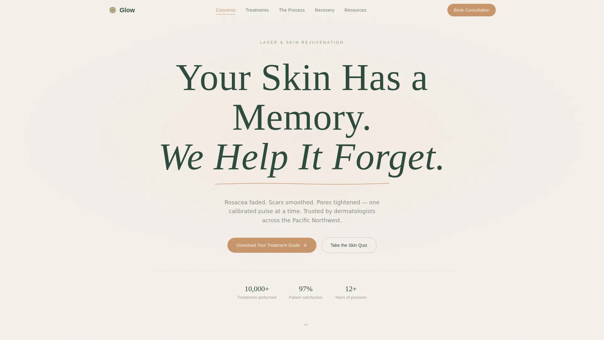 Dermatology & Skin Clinic Professional Website Template