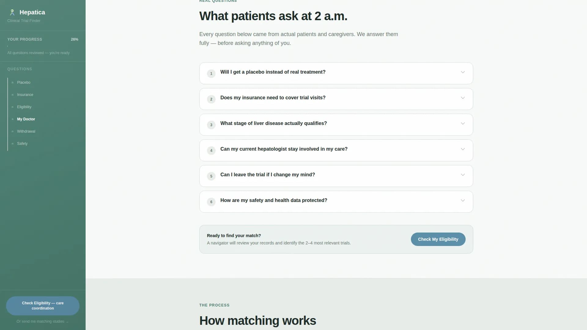 Hepatica - Clinical Trials Landing Page Template