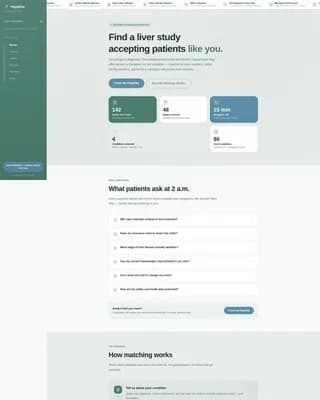 Liver Disease Care Booking Website Template