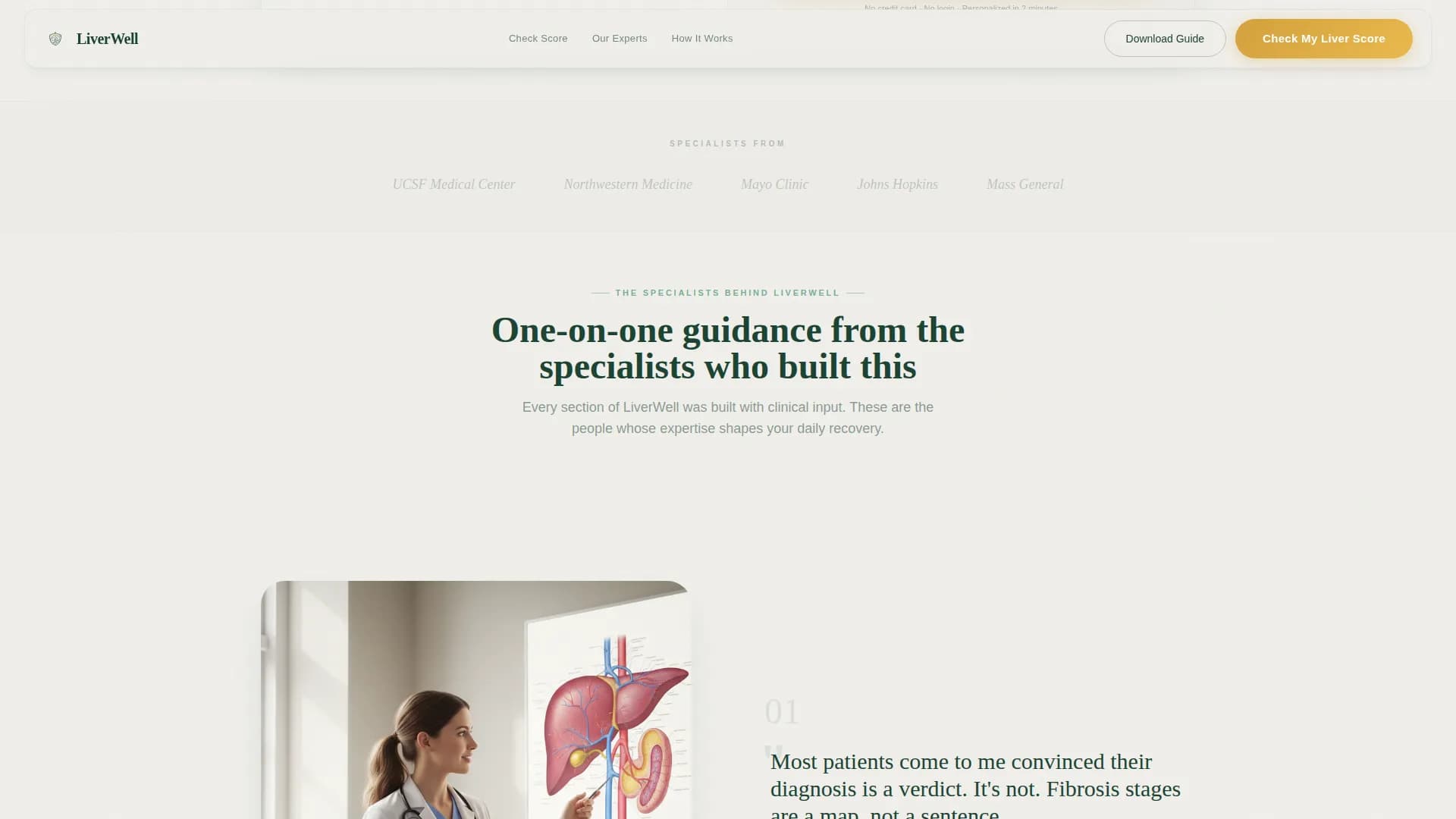 Liver Disease Care Cost Calculator Website Template