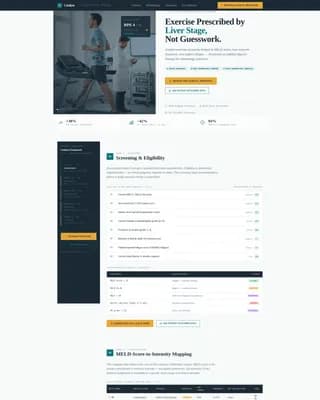 Liver Disease Care Professional Website Template