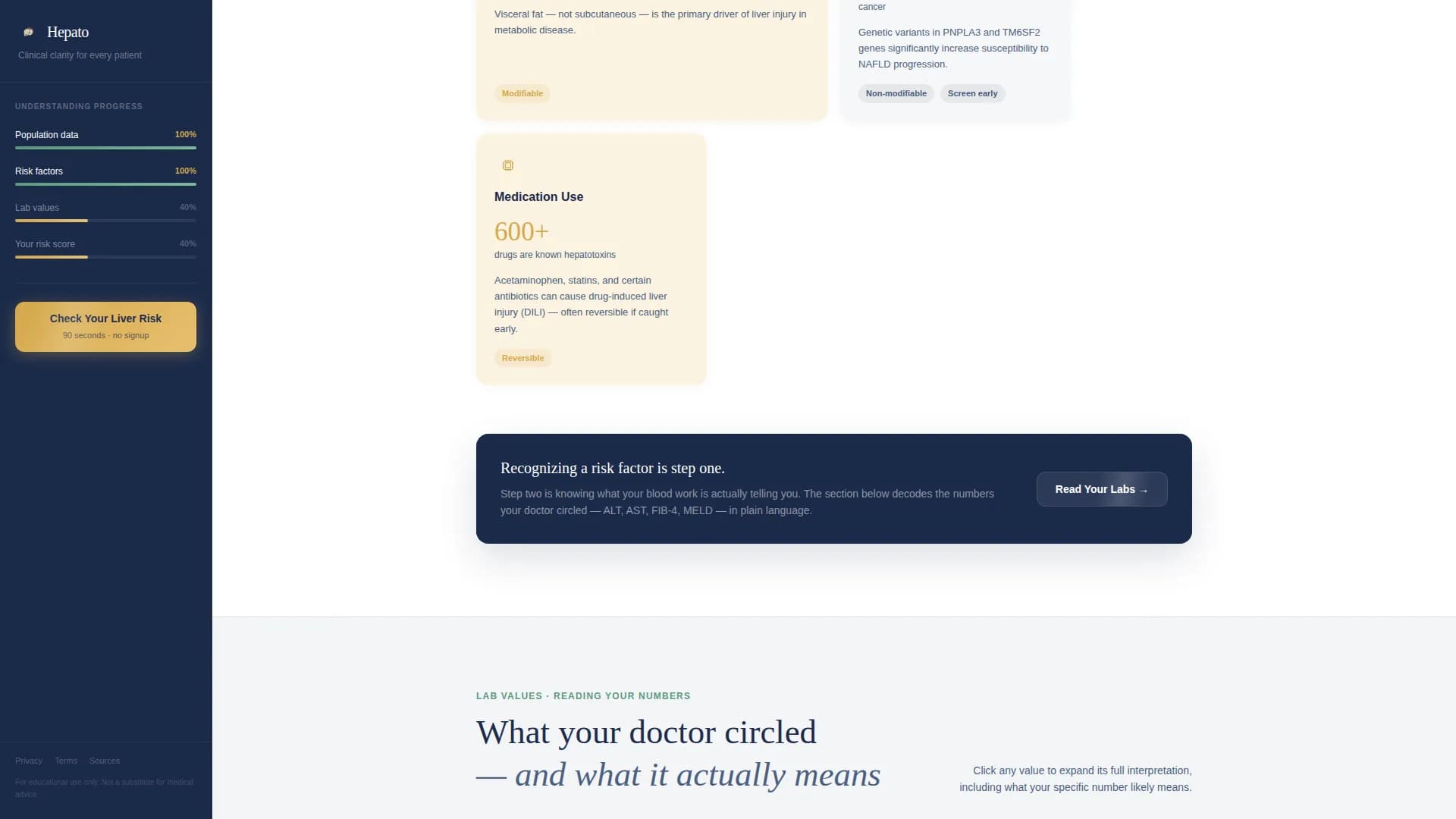 Liver Disease Care Education Website Template