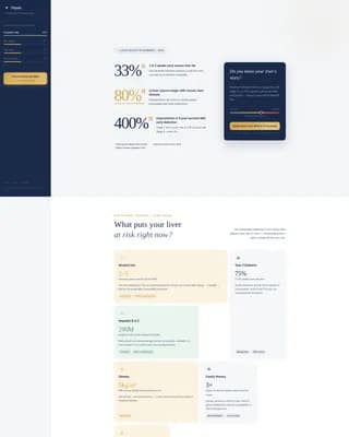 Liver Disease Care Education Website Template