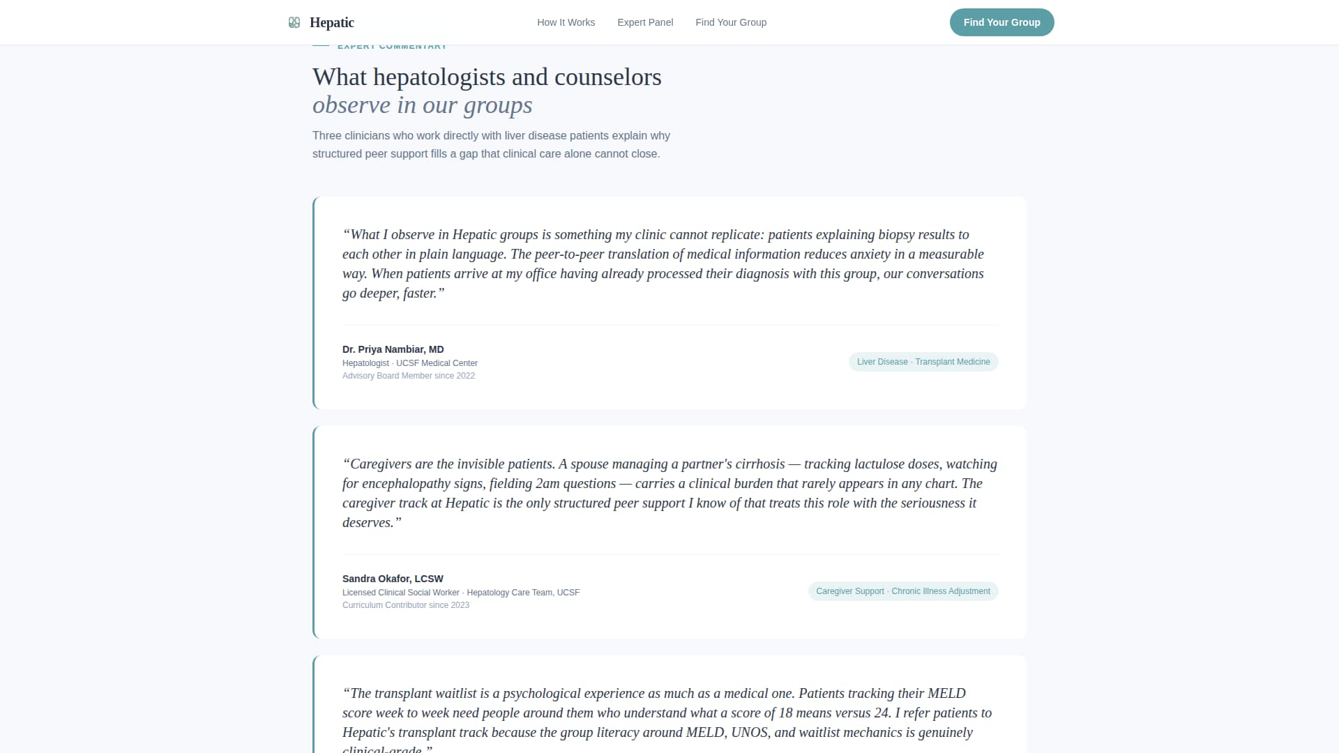 Liver Disease Care Professional Website Template