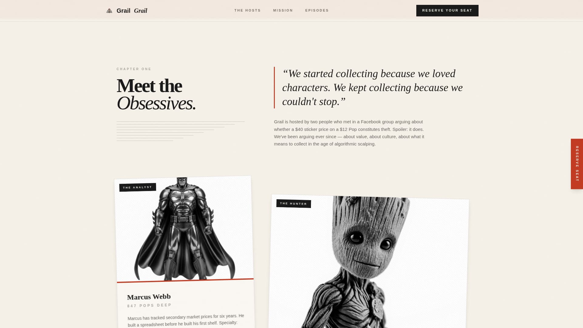 Grail - Compelling Podcast Landing Page Template