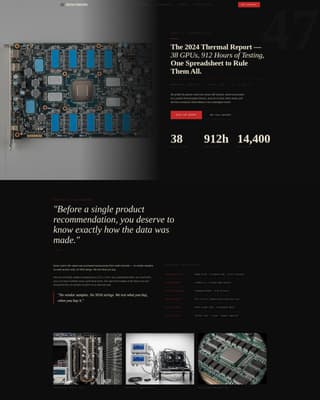 Benchmark - Authoritative Hardware Landing Page Template