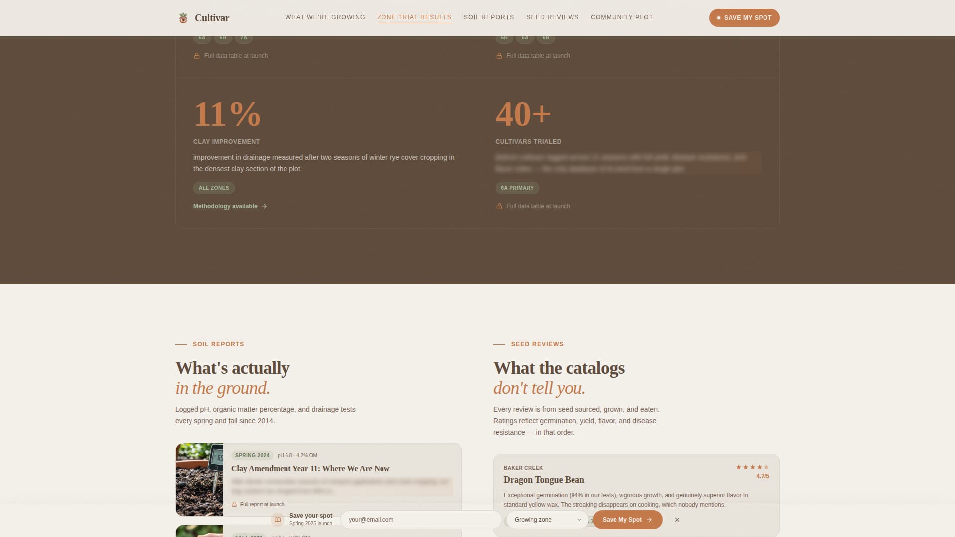 Cultivar - Artisan Gardening Landing Page Template