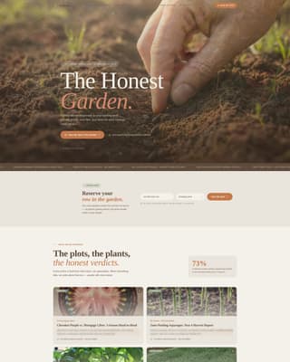 Cultivar - Artisan Gardening Landing Page Template