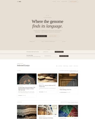 Helix - Elegant Biotech Landing Page Template