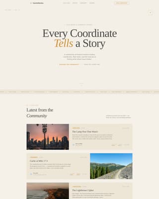 Cache - Adventurous Geocaching Landing Page Template