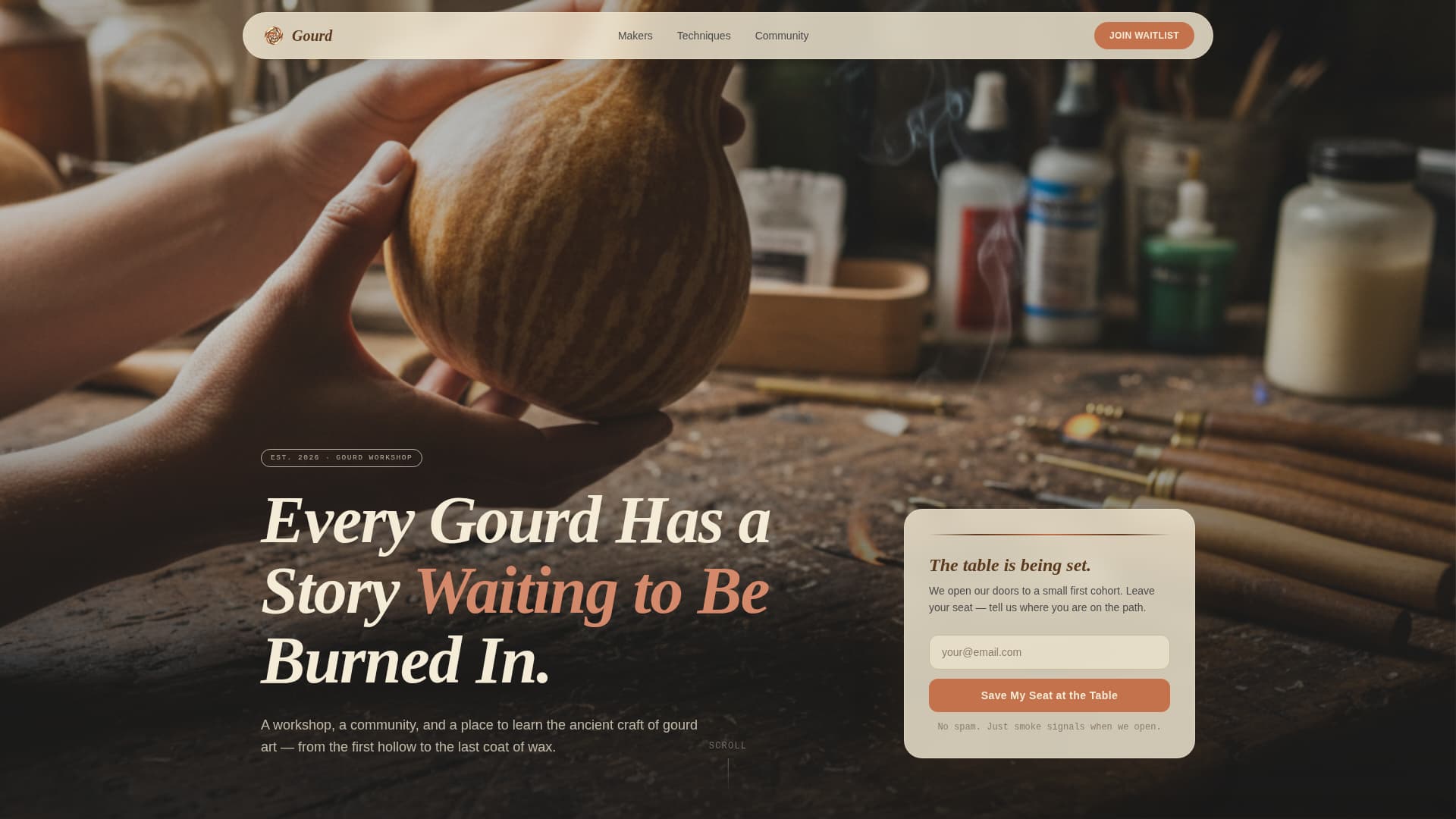 Gourd - Artisan Craft Landing Page Template