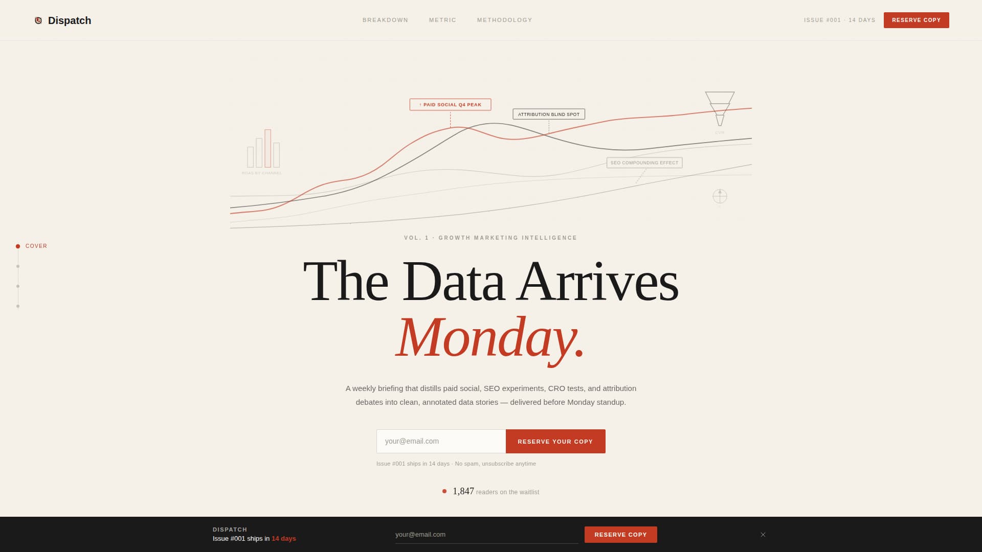 Dispatch - Authoritative Growthmarketing Landing Page Template