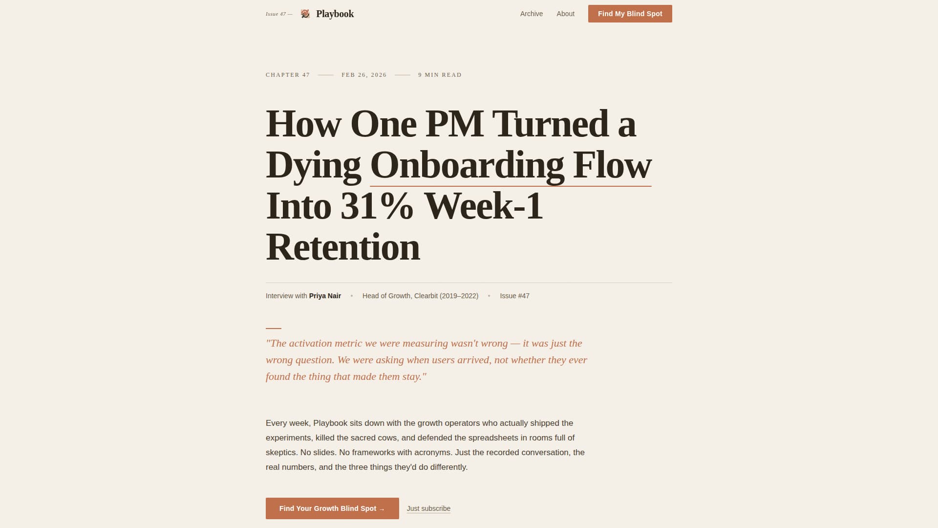 Playbook - Authoritative Growthmarketing Landing Page Template