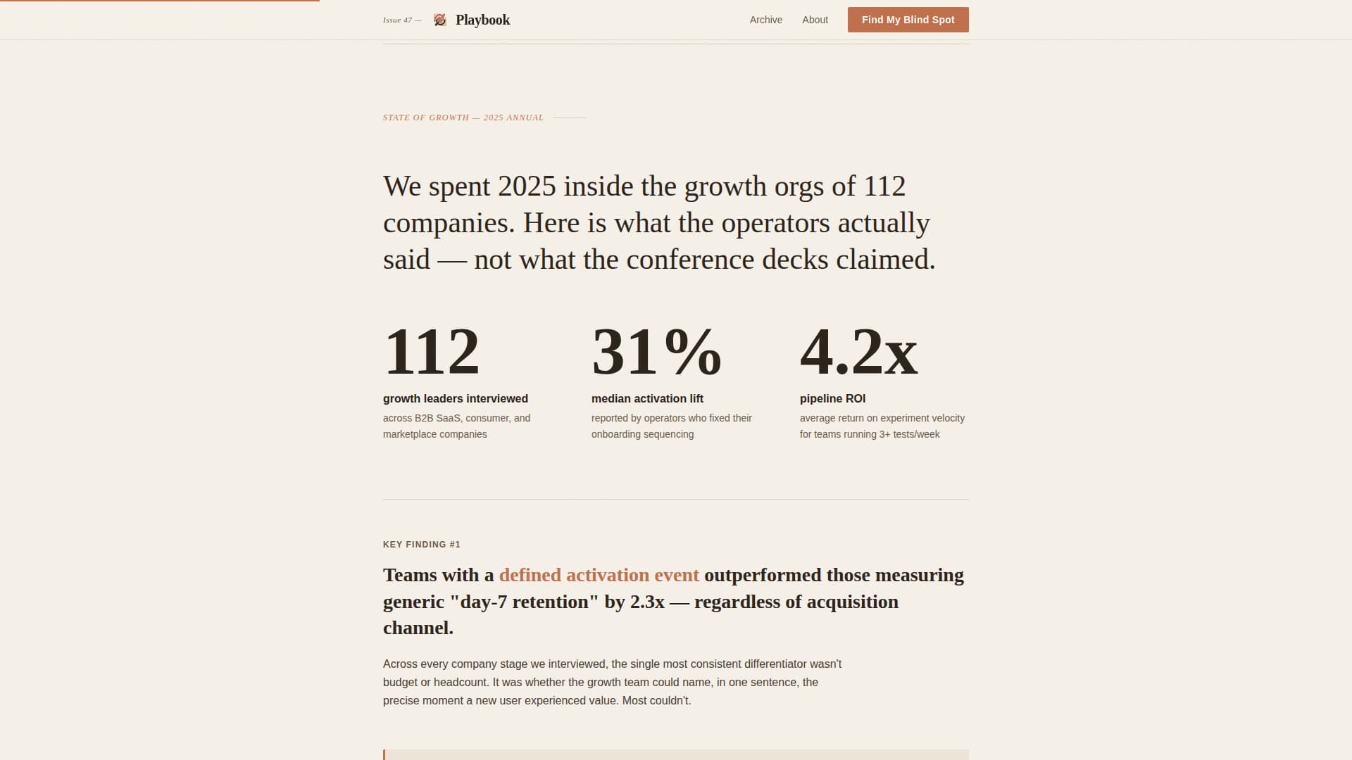 Playbook - Authoritative Growthmarketing Landing Page Template