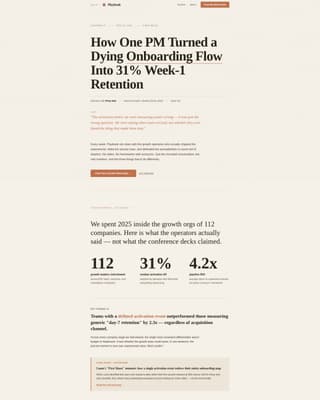 Playbook - Authoritative Growthmarketing Landing Page Template