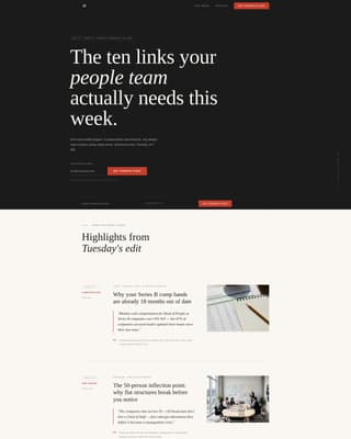 Curate - Authoritative HR Ops Landing Page Template