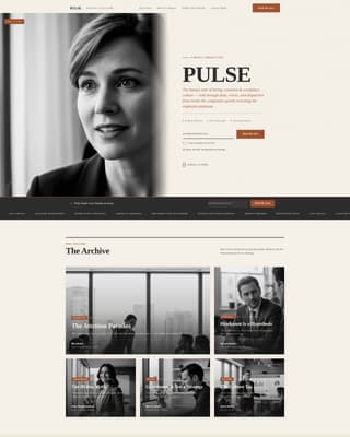 Pulse - Editorial HR Ops Landing Page Template