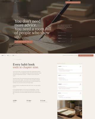 Forge - Intentional Habitbuilding Landing Page Template